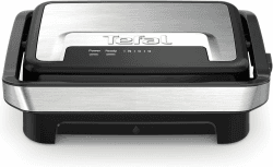 Tefal Inicio Compact 2-in-1 Kontakt- und Paninigrill, 1000 W, kompaktes Design, Edelstahlgehäuse, Saftauffangschale, antihaftbeschichtete Grillplatten, Edelstahl/Schwarz, GC270D10 Inicio Compact 2-in-1 – 1000 W Angebot bei HelloDeals