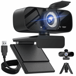Gohero Full HD 1080P Videowebcam, Geräuschunterdrückung, Privatsphärenverschluss, Weitwinkelobjektiv, Plug-and-Play USB-Webcam für Laptop, Desktop, PC, Mac, Zoom, Skype Pro-Serie Pro Series Angebot bei HelloDeals