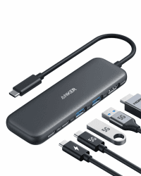 Anker USB C Hub, 332 USB-C Hub (5-in-1) mit 4K HDMI Display, 5Gbps Datenanschluss und 2 USB-A Ports für MacBook Pro, Air, Dell XPS, Lenovo Thinkpad, HP Laptops Mehr Black Angebot bei HelloDeals