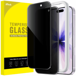 JETech Sichtschutz für iPhone 17 6,3 Zoll, Anti-Spy Gehärtete Glas Schutzfolie mit Einfachem Installationswerkzeug, 2 Stück Angebot bei HelloDeals