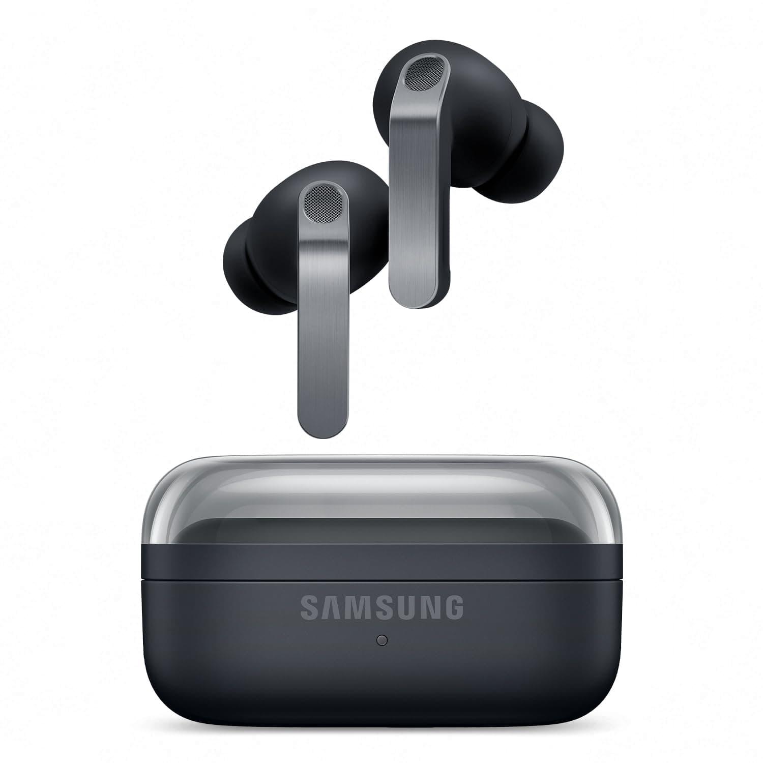 Samsung Galaxy Buds4 Pro, Kabellose Hi-Fi Bluetooth-Kopfhörer, 2-Wege-Lautsprecher, Geräuschunterdrückung per Adaptive Noise Cancelling, In-Ear-Ohrhörer, 360 Audio, AI Agent mit Sprachsteuerung, Black Buds4 Pro Black Angebot bei HelloDeals