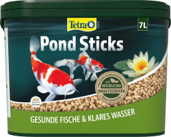 Tetra Pond Sticks - Fischfutter für alle Teichfische, unterstützt gesunde Fische und klares Wasser im Teich, 7 L Eimer 7 l (1er Pack) Angebot bei HelloDeals
