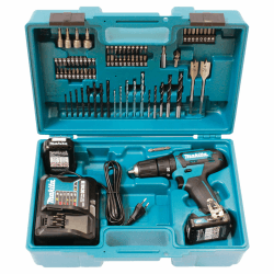 Makita HP333DSAX1 Akku-Schlagbohrschrauber 12V max. / 2,0 Ah, 2 Akkus + Ladegerät in Transportkoffer 4,785 KG mit Akku und Ladegerät Türkis Angebot bei HelloDeals