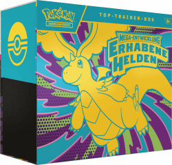 Pokémon-Sammelkartenspiel: Top-Trainer-Box Mega-Entwicklung – Erhabene Helden (1 Vollbild-Promokarte, 9 Boosterpacks & Premium-Zubehör) Angebot bei HelloDeals