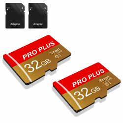 2 Pack Speicherkarte 32GB with Adapter, High Speed Memory Card, UHS-I C10 A1 Memory TF Card for Tablet/Mobile Phone/Camera/Car Audio/Game Console (TF162 Red Gold 32GB) TF162 Rotes Gold 32GB Angebot bei HelloDeals