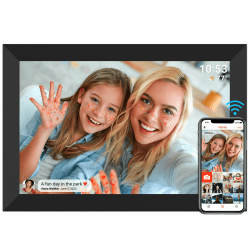 Digitaler Bilderrahmen FRAMEO WLAN 32GB Digitaler Fotorahmen 10,1 Zoll 1280x800 IPS LCD-Touchscreen Smart Cloud-Fotorahmen Mit Automatischer Drehung Momente Sofort Über Die Frameo-App Teilen 10.1 inches Angebot bei HelloDeals