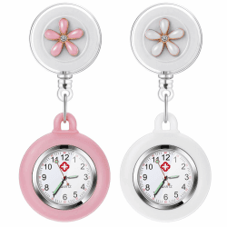 Krankenschwester Uhr, Krankenschwesteruhr Schwesternuhr Taschenuhren für Damen Pflegeuhr Taschenuhr Ansteckuhr 2 Stücke Angebot bei HelloDeals