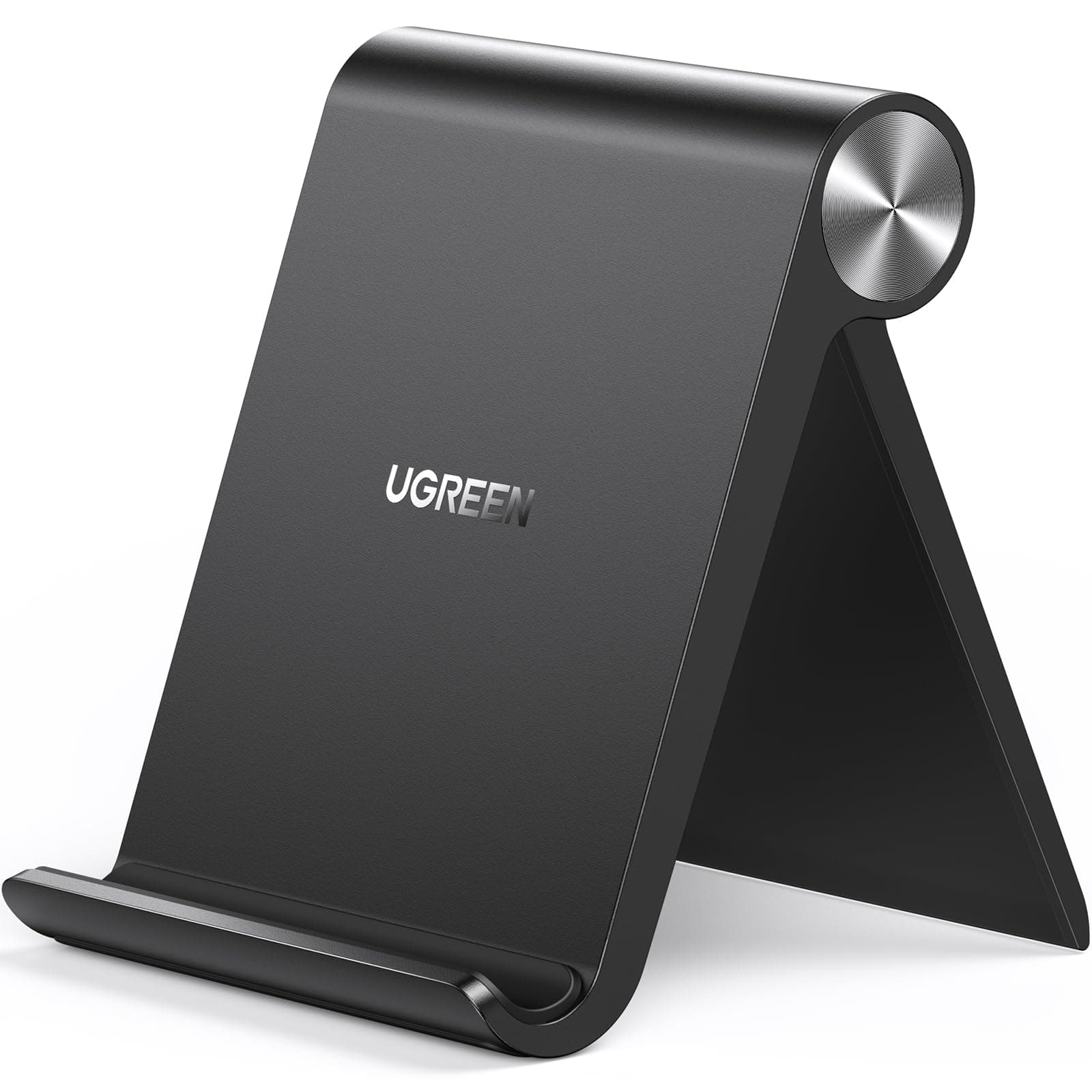 UGREEN Handy Ständer Tisch Handyhalter Schreibtisch Handyhalterung klappbar Handyständer für Tisch kompatibel mit iPhone 17 16 15 14 13 12 Pro Max, Galaxy S23 Ultra S23+ S23 S22 bis 7,9 Zoll (Schwarz) Angebot bei HelloDeals