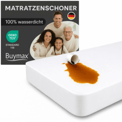 Buymax Matratzenschoner 90x200 cm Wasserdicht, wasserdichte Spannbettlaken ohne Knistern, Inkontinenzauflage Rundumgummi Atmungsaktiv Rundumbezug Anti-Milben Bezug waschbar 90x200 cm 1 Angebot bei HelloDeals