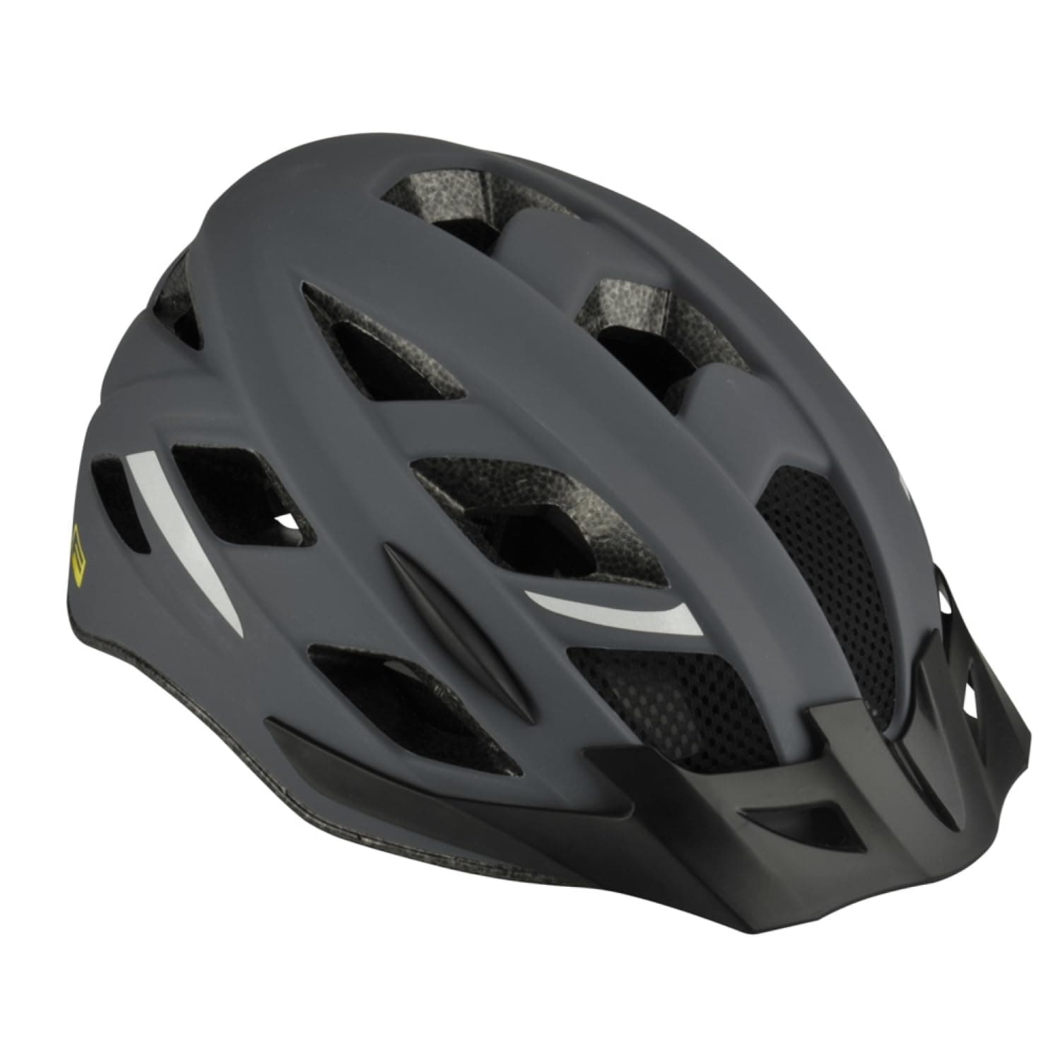 Fischer Erwachsene Fahrradhelm, Radhelm, Cityhelm Urban, S/M oder L/XL, mit beleuchtetem Innenring-System Grau S/M, 52-59 cm Fahrradhelm Angebot bei HelloDeals