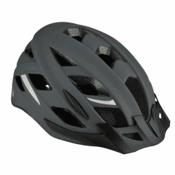 Fischer Erwachsene Fahrradhelm, Radhelm, Cityhelm Urban, S/M oder L/XL, mit beleuchtetem Innenring-System Grau S/M, 52-59 cm Fahrradhelm Angebot bei HelloDeals