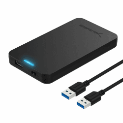 SABRENT Festplattengehäuse 2,5 Zoll USB 3.2 Gen 1 auf SATA III - Externes SSD/HDD Gehäuse mit UASP Unterstützung, werkzeugfreie Montage, kompatibel mit 7mm/9.5mm Laufwerken (EC-UASP) Angebot bei HelloDeals