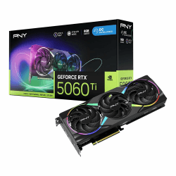 PNY GEFORCE RTX™ 5060 Ti 8GB ARGB Overclocked Triple Fan DLSS 4 RTX 5060 Ti 8 Go OC ARGB Triple Fan Angebot bei HelloDeals