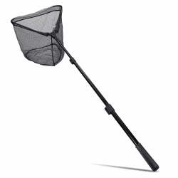 Zite Fishing Unterfangkescher - [2,40m & 2,70m - Easy Teleskop-Technik, 60x60cm] Kescher-gummiert, Kescher Angeln 2,70 m Angebot bei HelloDeals