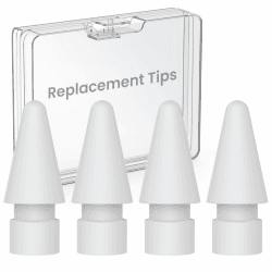 Delidigi 4 Stück Apple Pencil Spitze für Apple Pencil Pro, Apple Pencil 2. Generation/1. Generation und Apple Pencil USB-C, Hochempfindliche Ersatzspitzen und Präziser Steuer Stift Spitzen Zubehör Weiss/opulenter Garten Angebot bei HelloDeals