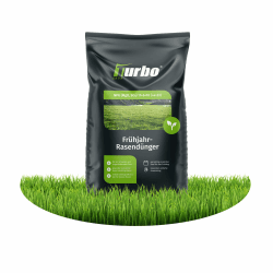 Turbogrün Rasendünger Frühjahr 20kg, gesunder Rasen verdrängt Moos, Ideal für Frühjahr und Sommer, geeignet für Streuwagen, staubarmes Granulat, Rasen dünger 20kg für 1000m² Rasendünger Angebot bei HelloDeals
