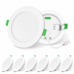 ALUSSO Einbaustrahler LED Spots 230V Dimmbar Einbauleuchten 12W 1200lm Hohe Helligkeit, Warmweiß Neutralweiß Kaltweiß Deckenspots Ultra Flach Deckenleuchte IP44 für Badezimmer Küche, Weiß 6er Set 12W, 120-130mm Ausschnitt Weiß, 6er Set Angebot bei HelloDeals