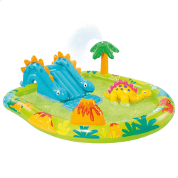 Intex 57166NP Spielplatz klein Dino dinausore Aufblasbares Spielfeld, Mehrfarbig Angebot bei HelloDeals
