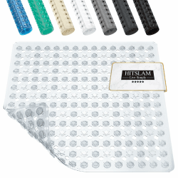 HITSLAM Duschmatte rutschfest, Antirutschmatte für die Dusche 53x53cm, Badewannenmatte mit Saugnäpfen-100% BPA-frei, Quadrat Rutschmatte Dusche schimmelresistent & maschinenwaschbar, Transparent Transparent 53 x 53 cm (Quadratisch) Angebot bei HelloDeals