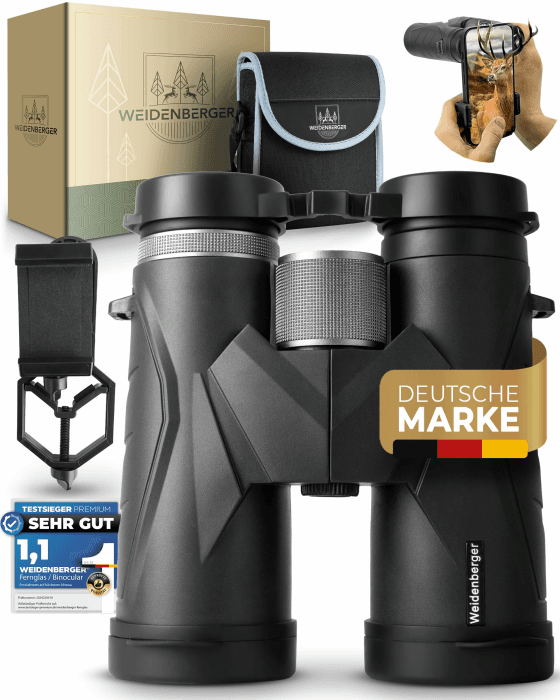 Fernglas 12x42, [TESTSIEGER] Magnesium Fernglas mit Nitrogenfüllung und wasserdicht, für Erwachsene, BAK4 HD Prisma + FMC Objektiv, auch Brillenträger geeignet (Schwarz, 12x42) 12x42 Schwarz Angebot bei HelloDeals