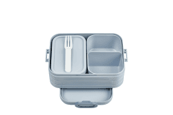 Mepal - Bento Brotdose Midi TAB - Brotdose mit Bento Box - Für 2 Sandwiches oder 4 Brotscheiben - Lunchbox für kleine Snacks & Reste - Brotdose Erwachsene Essenbox mit Fächern - 900 ml - Nordic blue Nordic Blue Medium Angebot bei HelloDeals