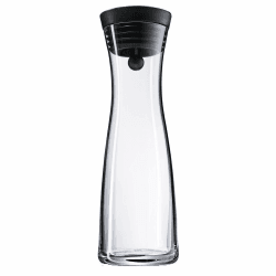 WMF Basic Wasserkaraffe aus Glas, 1 Liter, Glaskaraffe mit Deckel, Silikondeckel, CloseUp-Verschluss Wasserkaraffe 1 L Angebot bei HelloDeals