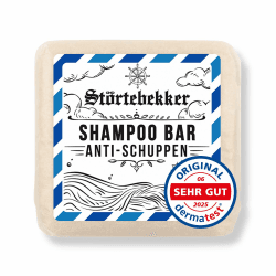 NEU: Störtebekker® Premium Festes Anti Schuppen Shampoo - Festes Shampoo Herren & Damen - 3in1 Duschseife Männer für Haare & Kopfhaut - vegan, handgefertigt (100g) 1x 100 g Angebot bei HelloDeals