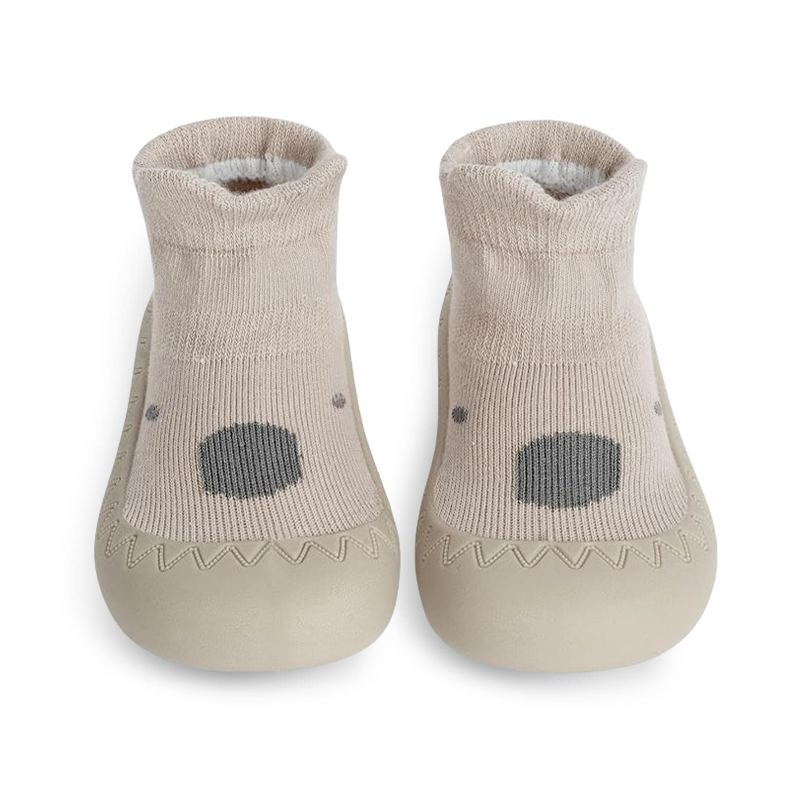 flintronic Krabbelschuhe Baby, Lauflernschuhe Kinder, Rutschfeste Hüttenschuhe Sockenschuhe, für Mädchen Junge Khaki Waschbär 6-12 Monate Angebot bei HelloDeals