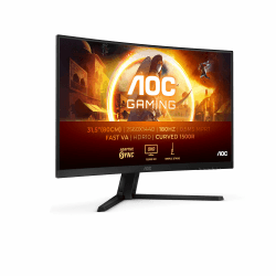 AOC CQ32G4VE 31.5 Zoll Curved, WQHD Gaming Monitor, 180Hz, Fast VA Panel, 0.5ms MPRT, Adaptive Sync, HDR10, FreeSync, (2560x1440 HDMI 2X 2.0 DP 1x 1.4) Schwarz 32" FHD Curved Fast VA 180Hz Kein USB-Hub FreeSync Premium Angebot bei HelloDeals