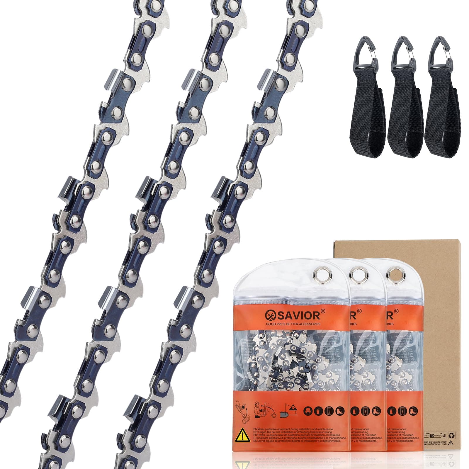 SAVIOR 3 Stück MS170 Sägekette für 30 cm Schwert 3/8"LP 1,1 mm 44 TG, Kettensägen Kette kompatibel mit Stihl MS162 MSE170C MS194T, 3610 000 0044 3/8"LP 0.043" 44TG 12" X3 Angebot bei HelloDeals