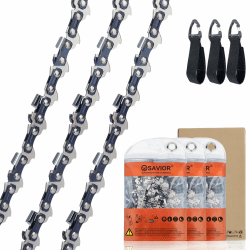 SAVIOR 3 Stück MS170 Sägekette für 30 cm Schwert 3/8"LP 1,1 mm 44 TG, Kettensägen Kette kompatibel mit Stihl MS162 MSE170C MS194T, 3610 000 0044 3/8"LP 0.043" 44TG 12" X3 Angebot bei HelloDeals