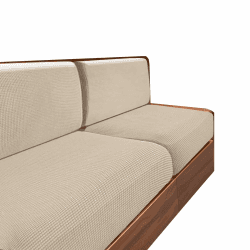 Bezüge Für Wohnwagenpolster Jacquard, rutschfeste Wohnmobil Sitzbezüge Mit 2 Cord, Sofa Sitzkissenbezug Für Schonbezug Wohnwagen Polster (Beige,W 60-90 cm, D 60-90 cm) Beige W 60-90 cm, D 60-90 cm Angebot bei HelloDeals