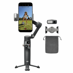DJI Osmo Mobile 8 Advanced Tracking Combo Gimbal-Stabilisator für Smartphones, Natives AI-Tracking mit Audio und Beleuchtung, 360°-Schwenkrotation, Verlängerungsstab & Stativ integriert, 10 Std. Akku Angebot bei HelloDeals
