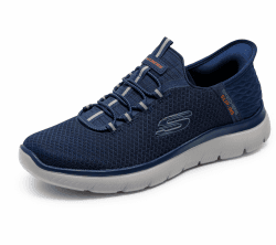 Skechers Herren Summits High Range Turnschuhe 44 EU Navy Mesh Trim Angebot bei HelloDeals