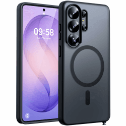 TOCOL für Samsung Galaxy S26 Ultra Hülle 6,9 Zoll, Kompatibel mit Magsafe, Eingebauter Magnetring, Stoßfest Kratzfest Transluzente Matt Magnetisch Handyhülle für Galaxy S26 Ultra 5G Case, Schwarz Galaxy S26 Ultra Schwarz Angebot bei HelloDeals