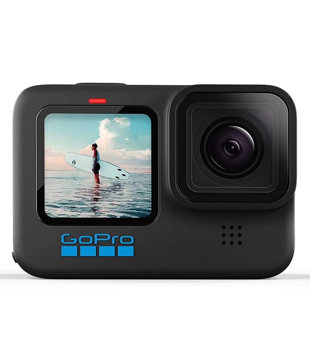 GoPro HERO10 Action-Kamera mit LCD-Front- und Touch-Rückseite, 5,3 K60 Ultra-HD-Video, 23 MP Fotos, 1080p Live-Streaming, Webcam, Stabilisierung (erneuert) Schwarz Angebot bei HelloDeals