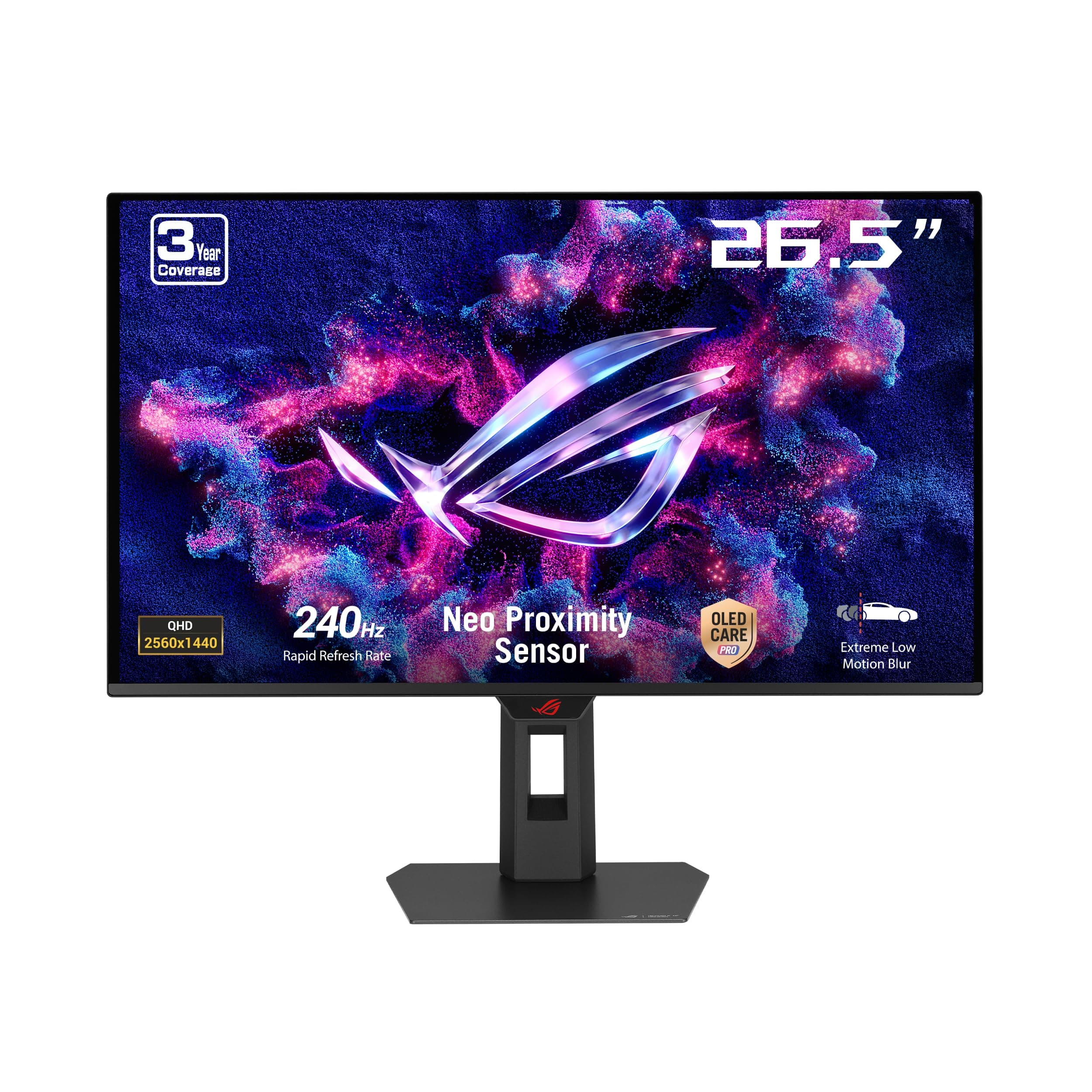 ROG Strix OLED XG27AQDMES Gaming-Monitor (27 Zoll (26,5 Zoll sichtbar) 1440p QD-OLED, 240 Hz, 0,03ms, Neo Proximity Sensor, ASUS OLED Care Pro, G-SYNC kompatibel, 99% DCI-P3, DisplayWidget Center) Angebot bei HelloDeals