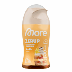 MORE Barista Zerup, Vanilla, 65 ml, für Kaffee, Tee und Heißgetränke, vegan, zero Kalorien - made in Germany Angebot bei HelloDeals