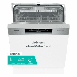 Gorenje GI643D91X Geschirrspüler/Einbaugerät/Integrierbar/60 breite/16 Maßgedecke/6 Programme/15 min SpeedWash/Intensivprogramm/ECO-Programm/Hygieneprogramm/EEK: D/Einbaumaße (HxBxT): 82 x 60 x 57,5cm teilintegriert, D, 10.9L Angebot bei HelloDeals