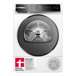 Bosch WQB245B40, Stiftung Warentest GUT (2,5)*, Serie 8 Smarter Wärmepumpentrockner 9 kg, AutoDry Sensorgesteuerte Trocknung, SmartDry Programmautomatik, LED-Display, Selbstreinigender Kondensator Serie 8 9 kg EEK C Angebot bei HelloDeals