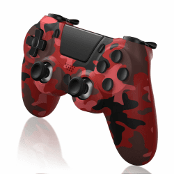 ancihdgm Wireless Controller for PS4, Game Controller kompatibel mit PS4/Pro/Slim/PC/PS3/Android/IOS Gamepad mit Dual Vibration/6-Achsen-Gyro-Sensor/Touchpanel/Kopfhörerbuchse Rot Angebot bei HelloDeals