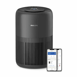 Philips Luftreiniger 900 Serie, HEPA NanoProtect + Aktivkohlefilter, CADR 250m³/h für 65m² Allergiker, leise, intelligent und energieeffizient (AC0951/13) Bis zu 65 m², schwarz Angebot bei HelloDeals