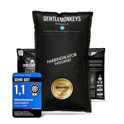 GENTLEMONKEYS Luftentfeuchter Kissen mit Farbindikator (1kg) • Entfeuchter für Auto, Wohnmobil, Garage & Wohnung • Entfeuchter-Kissen gegen beschlagene Scheiben, Kondenswasser & Feuchtigkeit 1 KG Angebot bei HelloDeals