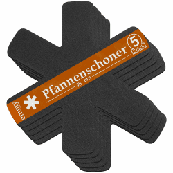 Pfannenschoner - Pfannenschutz Filz 5 Stück Stapelschutz, 38 cm Extra Dicke Topfuntersetzer Anpassbare Größe Topfschoner (5er) 5-Pack Pan Protector 5 Angebot bei HelloDeals