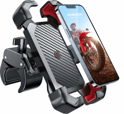 JOYROOM 2026 Handyhalterung Fahrrad, [1s Auto-Sperre][100mph Militär Anti-Shake] Handyhalterung Motorrad, [5s Install] Universal Lenker Holder für iPhone 17 Samsung S26, Alle 4,7‘’-7" Smartphone rot Angebot bei HelloDeals
