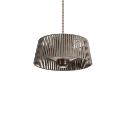 CREATE/HANGING HEATER/Halogen-Infrarot Heizstrahler Grau mit LED-Beleuchtung und Fernbedienung für Terrassen, Garten und Außenbereiche / 1800W Deckenheizstrahler, 3 Heizstufen 800-1000-1800W, IP24 Ceiling Hanging Grau Angebot bei HelloDeals