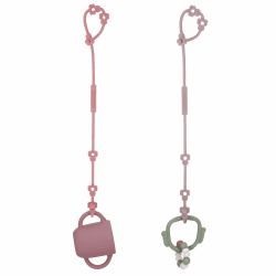 Cup Catcher,Sicherheitsgurte Für Spielzeug, Trinkbecher Halteriemen Für Kinderwagen Hochstuhl Autositz Fechten, Aus Lebensmittelqualität Silikon, BPA-frei, 2er-Pack Flieder+lila Rose Angebot bei HelloDeals