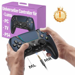 Ymir Wireless Luna Controller für Fire TV Stick,Gaming Controllers Alternative for Luna,PC Bluetooth Gamepad für Tablet Android Handy,ALPS Joysticks ohne Drift Turbo Gyro 1200mAh Akku Schwarz Mitternachtsblau-Schwarz Angebot bei HelloDeals