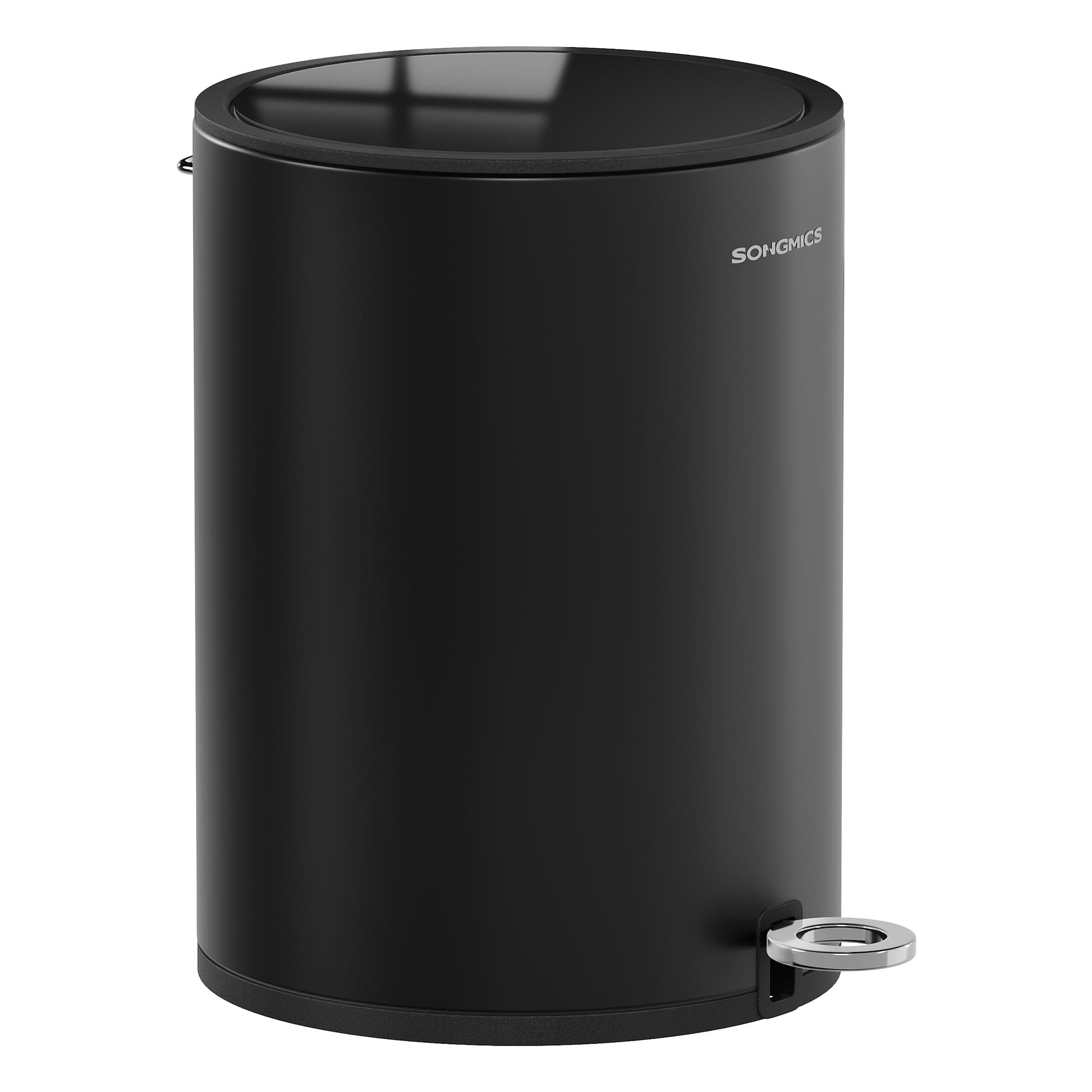 SONGMICS Kosmetikeimer, 6 Liter, Mülleimer Bad, Kleiner Abfalleimer mit Deckel, Softclose, herausnehmbarer Inneneimer aus Kunststoff, für Badezimmer, Büro, Stahl, tintenschwarz LTB012BZ01 6 L Tintenschwarz Angebot bei HelloDeals