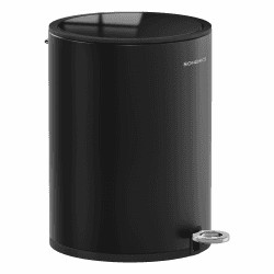 SONGMICS Kosmetikeimer, 6 Liter, Mülleimer Bad, Kleiner Abfalleimer mit Deckel, Softclose, herausnehmbarer Inneneimer aus Kunststoff, für Badezimmer, Büro, Stahl, tintenschwarz LTB012BZ01 6 L Tintenschwarz Angebot bei HelloDeals